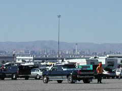 View of Vegas from race track